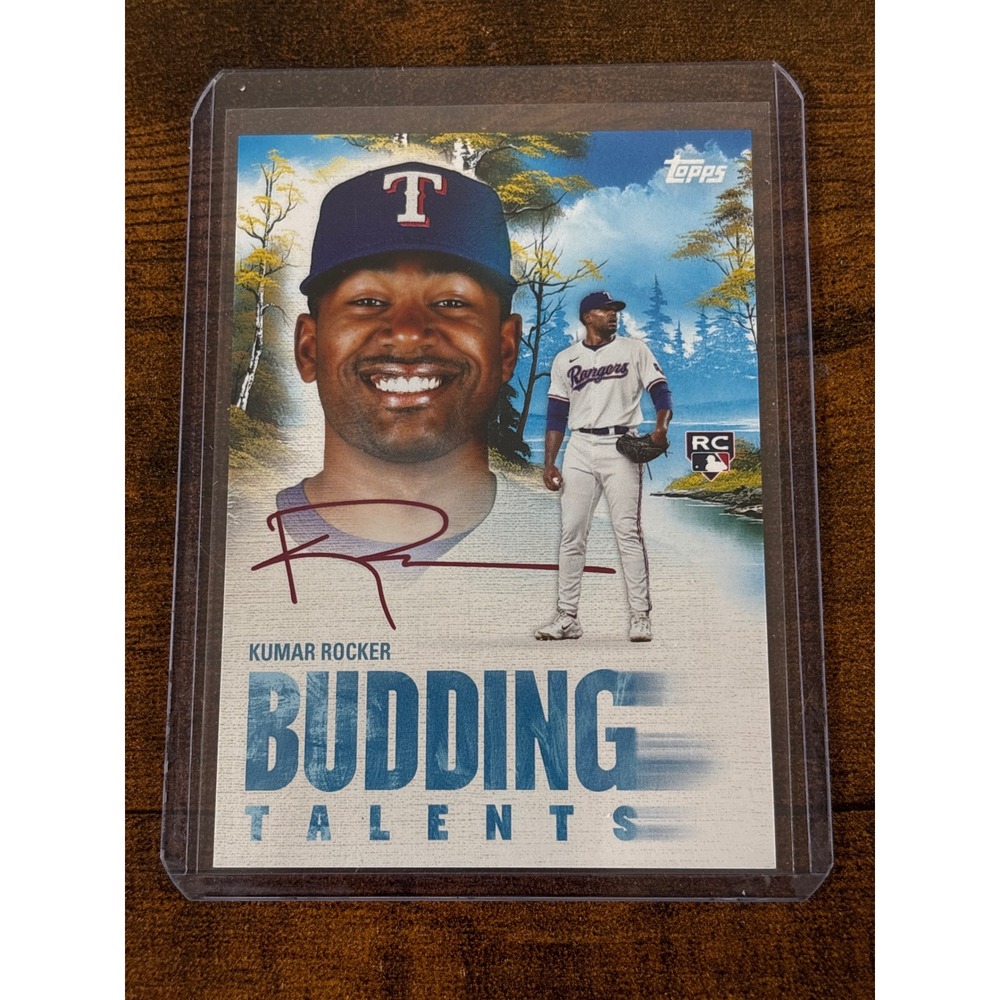 2025 Topps Joy of Baseball Kumar Rocker RC BT-3 Budding Talents Texas Rangers
